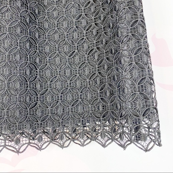 ZARA Black Crochet Lace Ruffle Blouse S - Picture 5 of 8